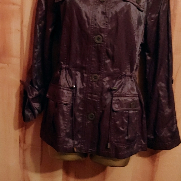 Ruby Rd Womens L (14) Brown Metallic Jacket - Picture 2 of 6